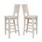Whitewood Industries Solid Wood Canyon Solid Back Counter Height Dining Stool - 30" Seat Height S-483 - alternate 9
